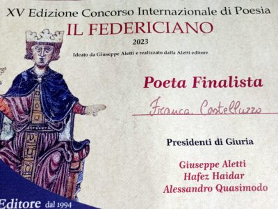 Franca Castelluzzo - Finalista Concorso letterario Internazionale